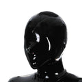 Black Full Face Latex Hood Mask – Nose Opening Only