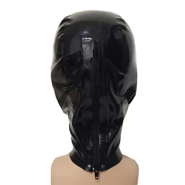 Black Latex Hood – Beginner-Friendly BDSM Design