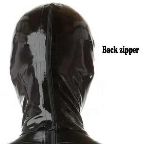 Black Latex Hood – Large Eye & Mouth Openings