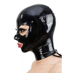 Black Stretch Latex Hood – Open Eyes & Mouth