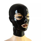 Black Stretch Latex Hood – Open Eyes & Mouth