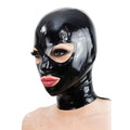 Black Stretch Latex Hood – Open Eyes & Mouth