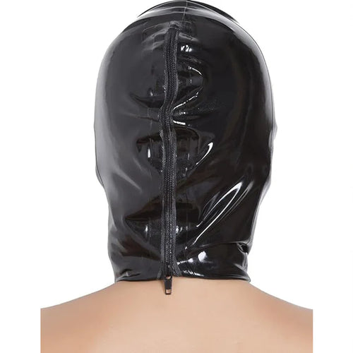 Black & White Latex Hood – Large Eye & Mouth Openings