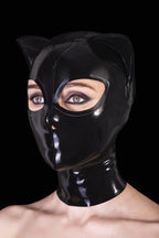 Latex Cat Hood– Closed Mouth & Contrast Eye Trim