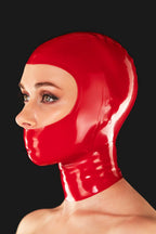 Latex Hood– Closed Mouth with Open Eyes & Nostril Cutouts
