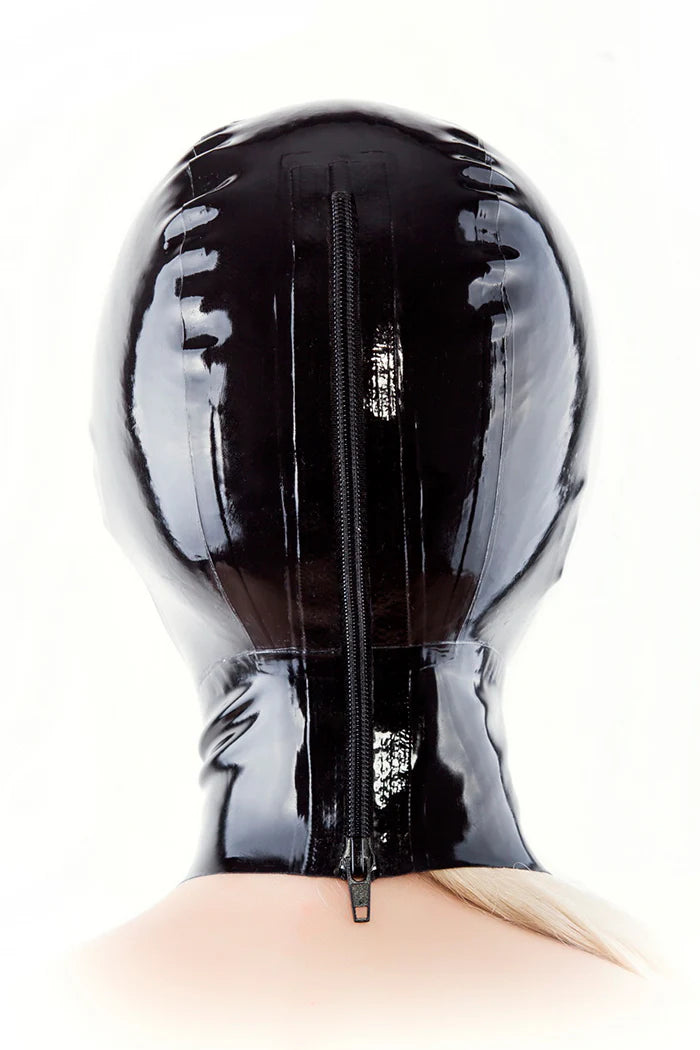Latex Hood– Nostril Breathing Holes Only