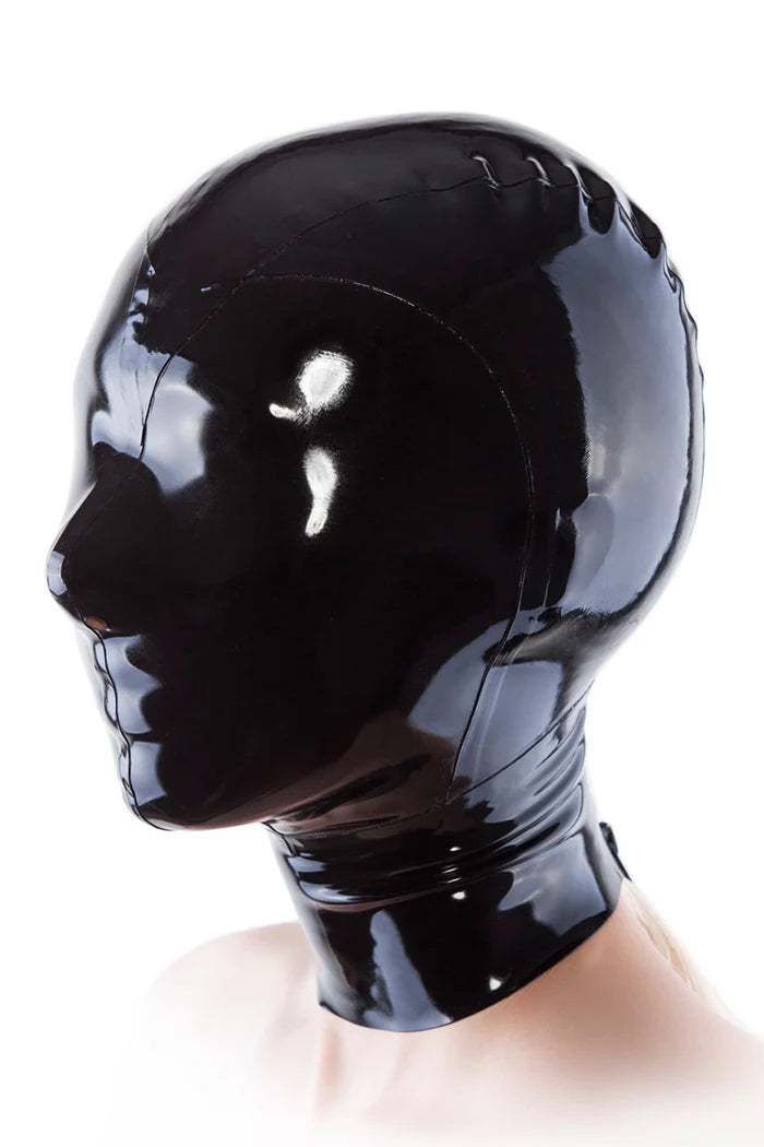 Latex Hood– Nostril Breathing Holes Only
