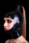 Latex Open Face Hood– Hair Tube