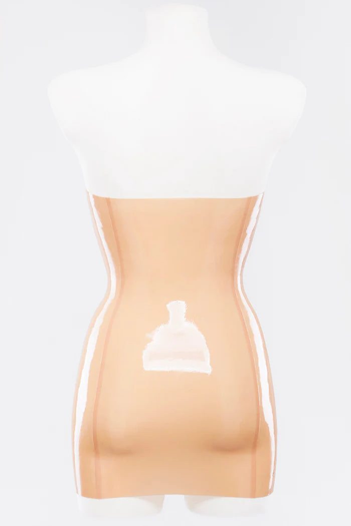 Mannequin Latex strapless tube dress
