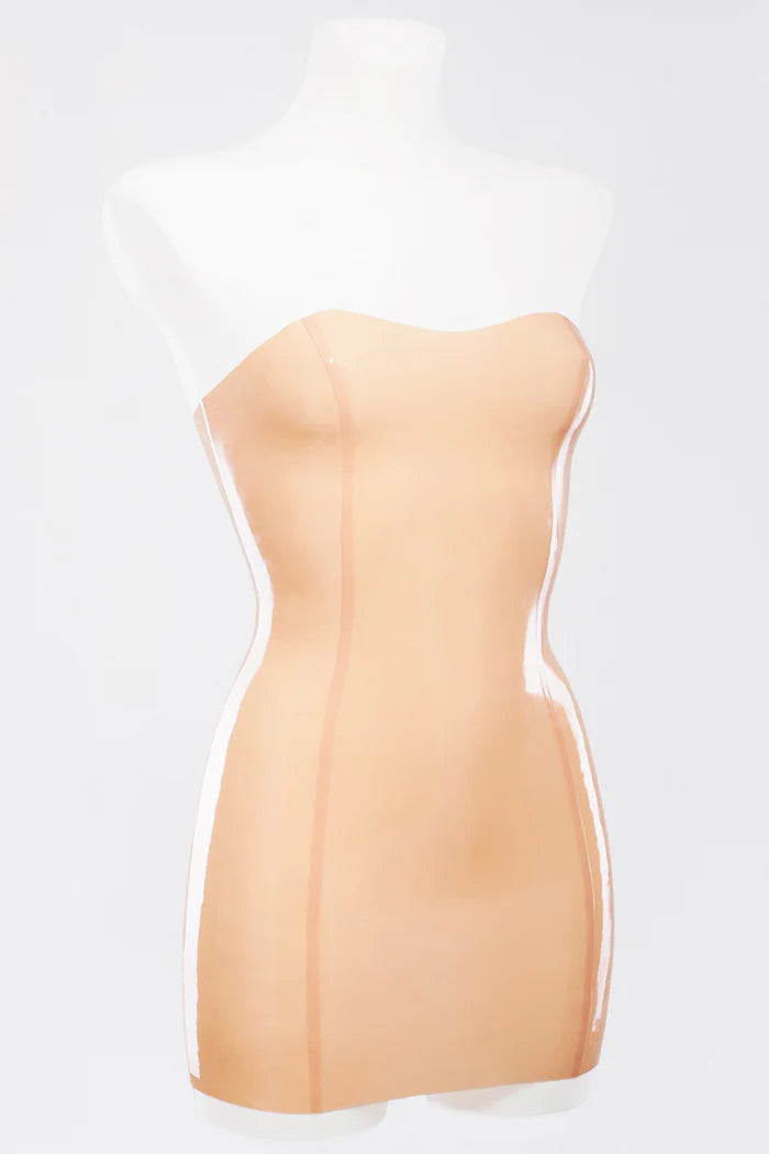 Mannequin Latex strapless tube dress