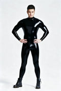 Standard Back Zip Latex Catsuit For Men