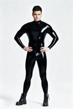 Standard Back Zip Latex Catsuit For Men