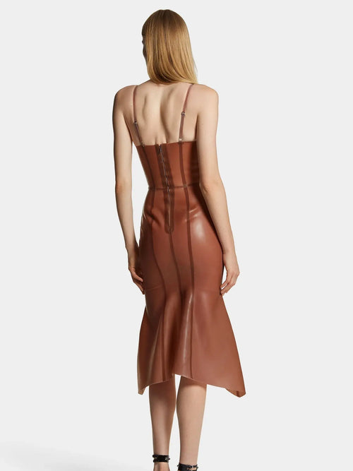 Antique Rose Latex Mermaid Dress — Corset Top