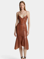 Antique Rose Latex Mermaid Dress — Corset Top