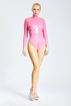 Back-seamed Leotard Style Latex Catsuit