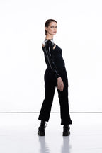 Black Long Sleeve Latex Top