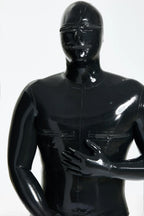 Black Male 'Hammam' Total Body Latex Catsuit With Sheath