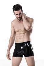 Black Male Latex Short-Leg Briefs/Trunks