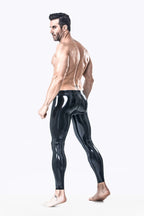 Black Male Latex Standard Leggings