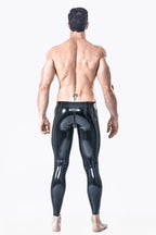 Black Male Latex Standard Leggings