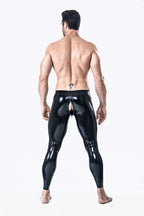 Black Male Latex Standard Leggings