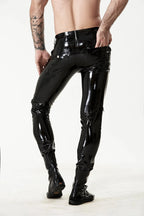 Black Male Latex Standard Levi Style Slim Cut Jeans