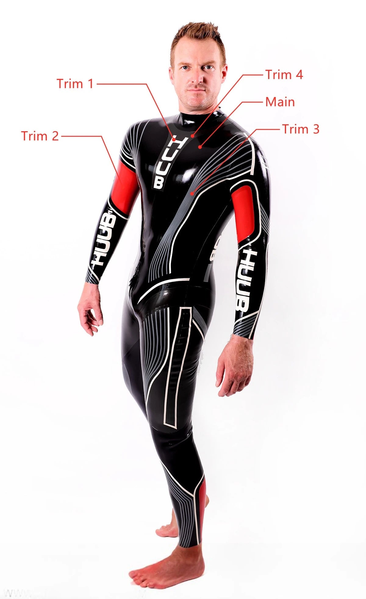 Black Male HUUB Latex Catsuit