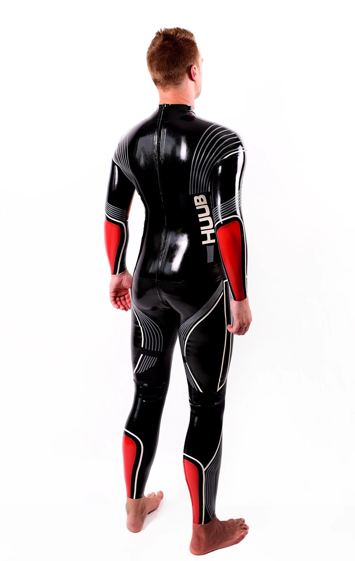 Black Male HUUB Latex Catsuit