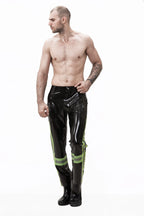Black Male 'Emergency' Latex Uniform Pants