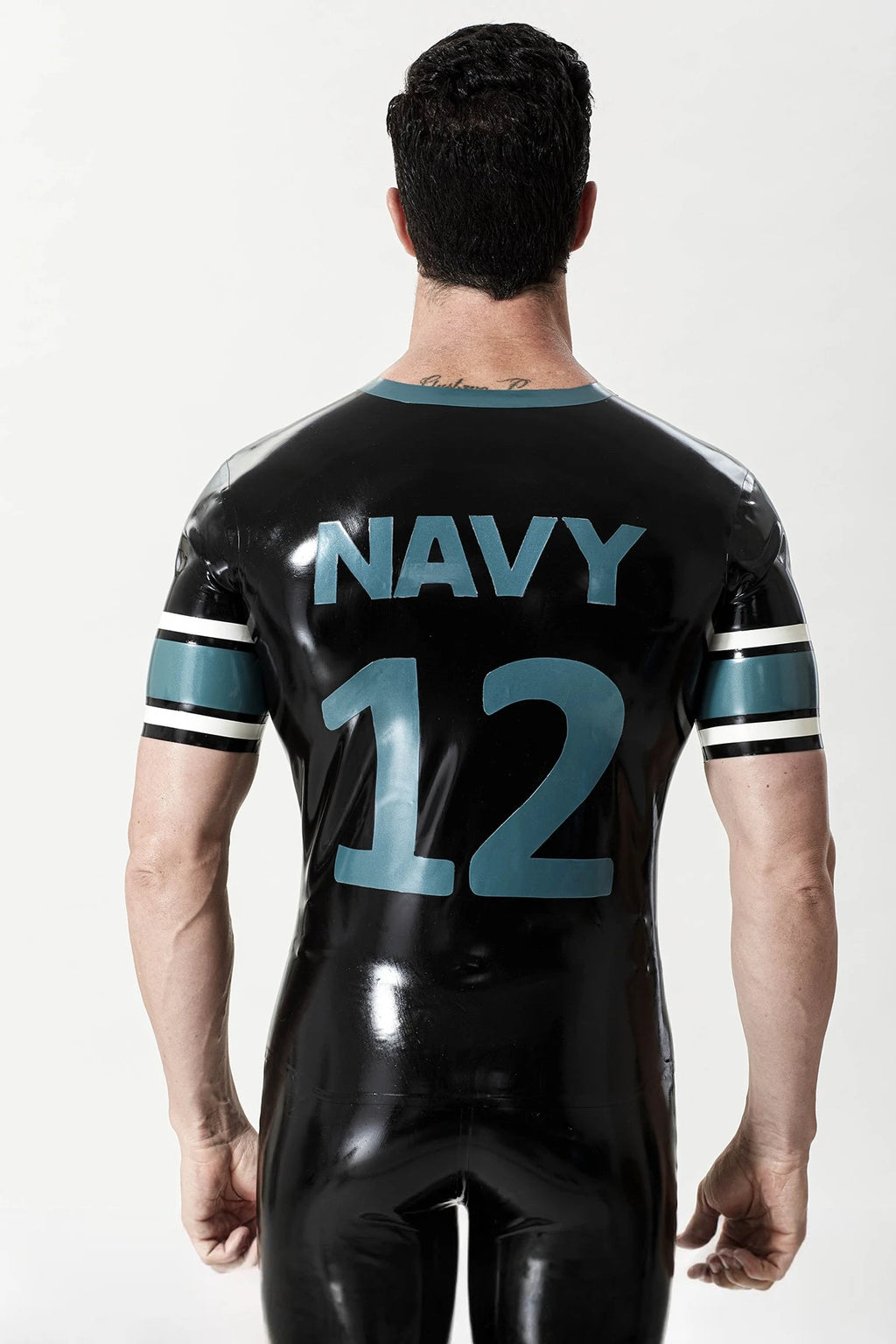 Black Male Latex Sportsman No. 12 T-Shirt
