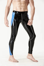 Black Male 'Hip-Hop' Zipper-less Latex Leggings
