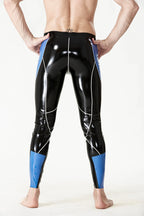 Black Male 'Hip-Hop' Zipper-less Latex Leggings
