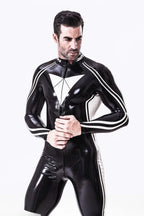 Black Male 'Moto-Elite' Latex Catsuit
