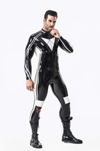 Black Male 'Moto-Elite' Latex Catsuit