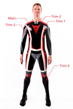Black Male Classic Moto Latex Suit