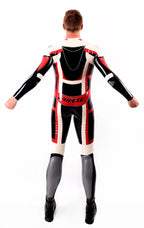 Black Male Classic Moto Latex Suit