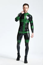 Black Male 'Herald' Back Zip Latex Catsuit