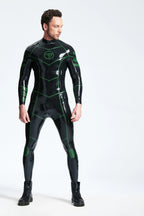 Black Male 'Vectorious' Latex Catsuit