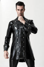 Black Male 'Retro Victorian Pirate' Latex Jacket