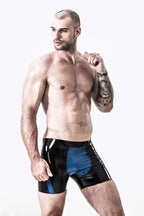 Black Male Double Temptation Latex Shorts