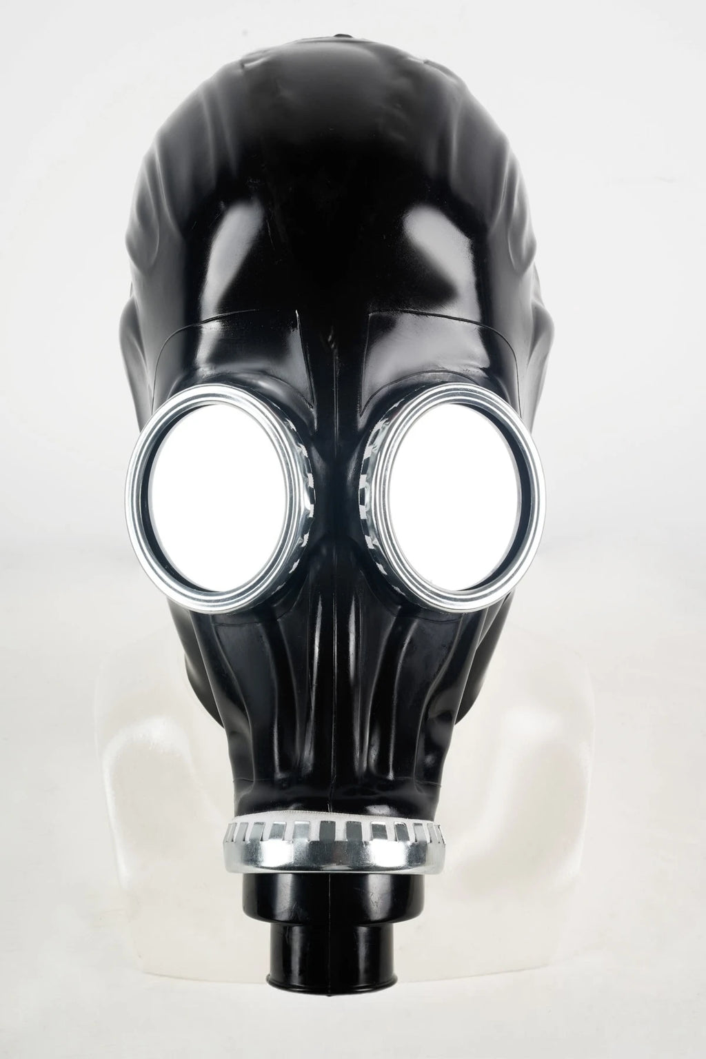 Black, trim color is Red Fully Enlosed GasMask Hood with Trims No.1