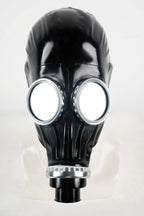 Black, trim color is Red Fully Enlosed GasMask Hood with Trims No.1