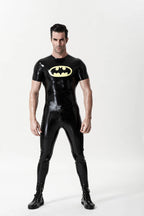 Black, trim color is Yellow Male Latex 'Flittermouse' Motif T-Shirt