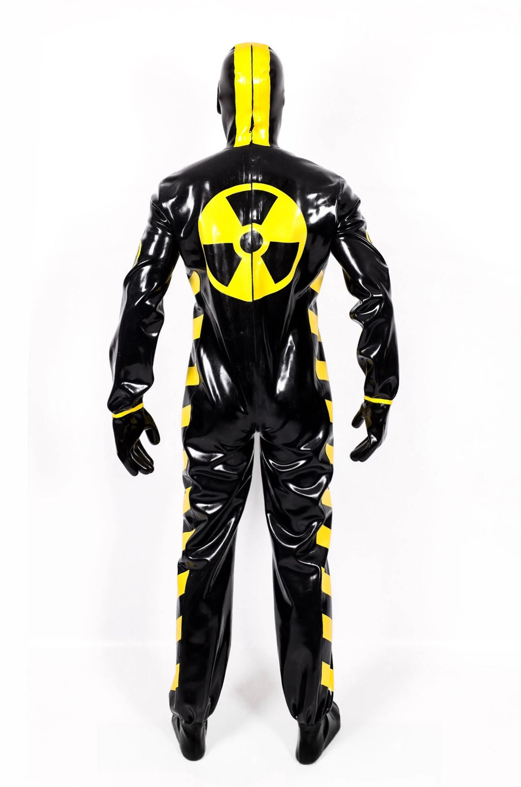 Black Male 'Zombie' Biohazard Haz Mat Style Latex Protection Latex Suit