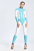 White Arrow Latex Catsuit