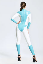 White Arrow Latex Catsuit