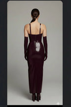 burgundy-long-latex-dress-2