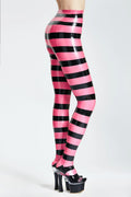 Candy' Striped Latex Tights