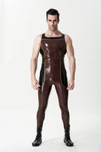 Chocolate Male 'Flavius' Singlet Style Zipper-less Latex Catsuit