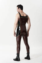Chocolate Male 'Flavius' Singlet Style Zipper-less Latex Catsuit